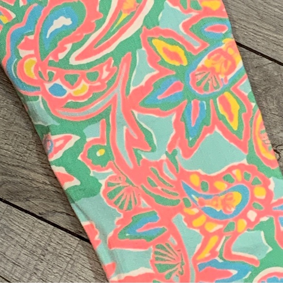 Lilly Pulitzer Worth Skinny Mini Zip Jeans - Sandbar Blue Make a Splash - Picture 5 of 12